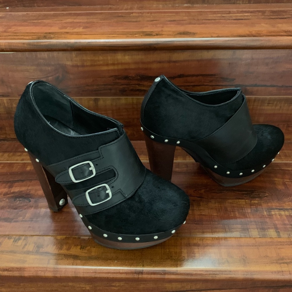 UGG Booties Heels Black